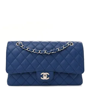 Grade Designer Handbags | Blue Quilted Chanel Flap