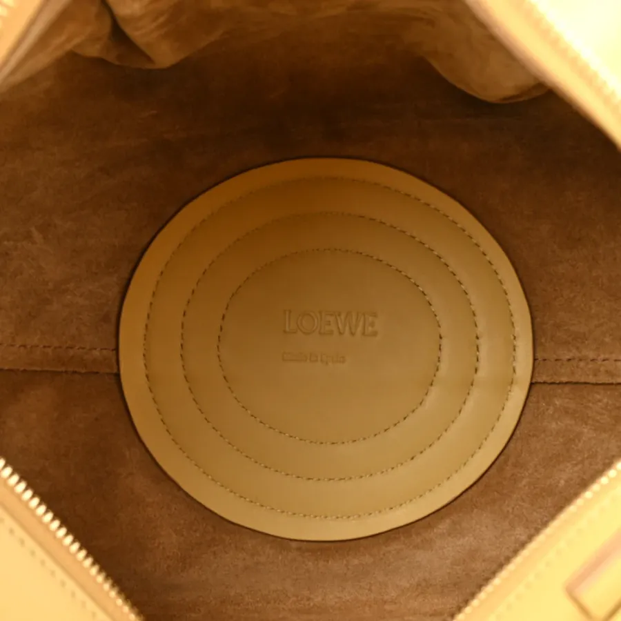 Loewe Paseo Bag Small Dark Butter Shiny Nappa Calfskin Leather