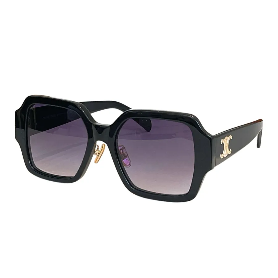 Celine square frame glasses grey/black gold/black/purple/pink/green color Size 63口11-146