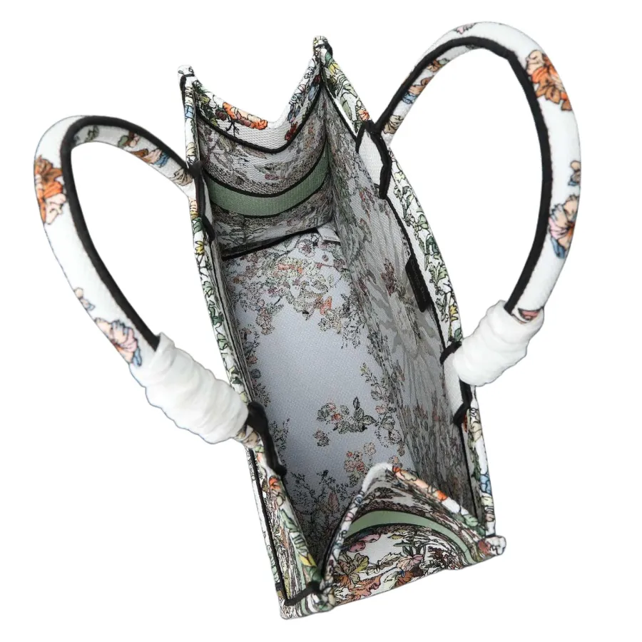 Dior Medium Dior Book Tote Ecru Multicolor 4 Saisons Automne Soleil