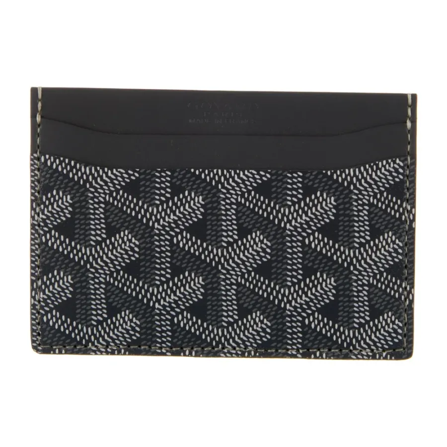 Goyard Small Saint Sulpice Card Holder Grey Goyardine Printed Canvas
