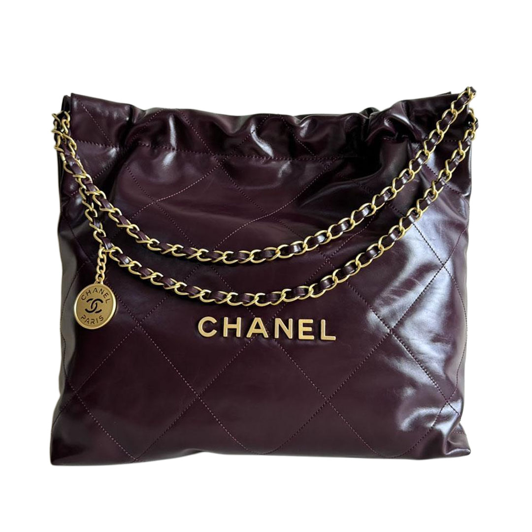 Chanel 22bags Vinho Tinto / Verde Menta Bolsas de Ombro
