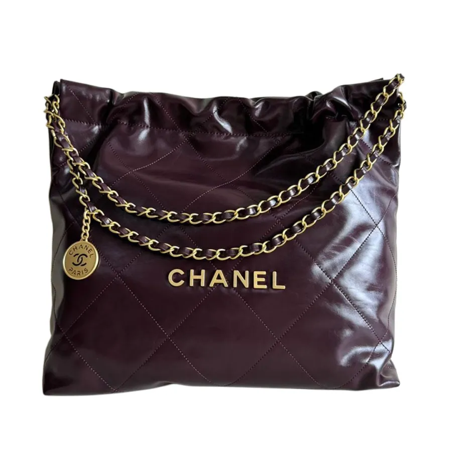 Chanel 22bags Wine Red / Mint green Shoulder Bags