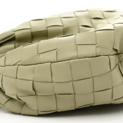 Bottega Veneta Mini Intrecciato Jodie Travertine Nappa Leather