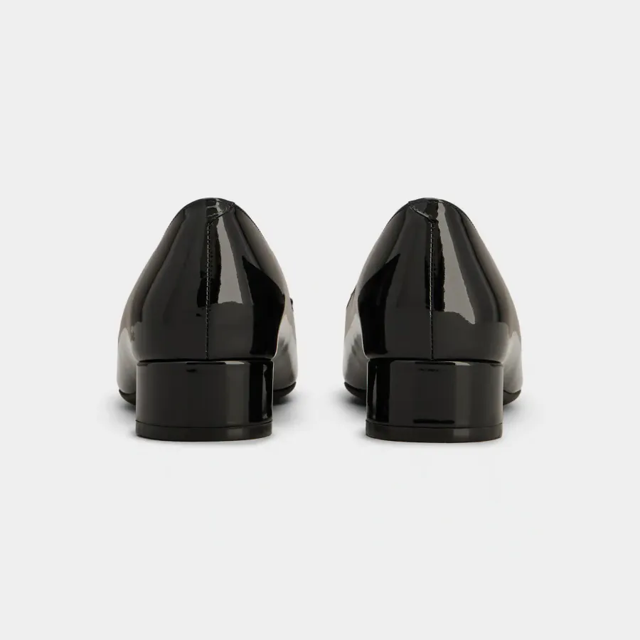 Roger Vivier U Look Ballerinas In Black Patent Leather With Lacquered Buckle (Heel Height 2.5cm)