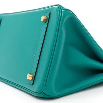 Hermès Birkin 30 Bleu Paon Epsom Leather Gold Hardware