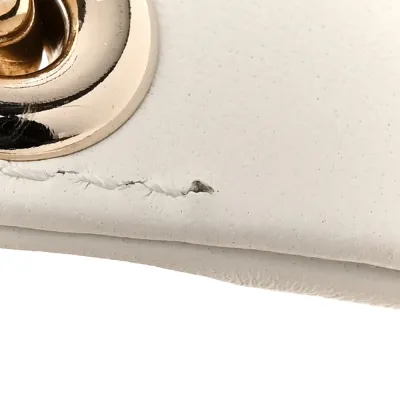 Dior Mini Lady Dior White Cannage Lambskin Leather Gold Hardware