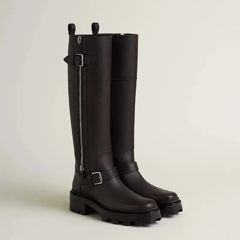 HERMES Jaime Brown boots