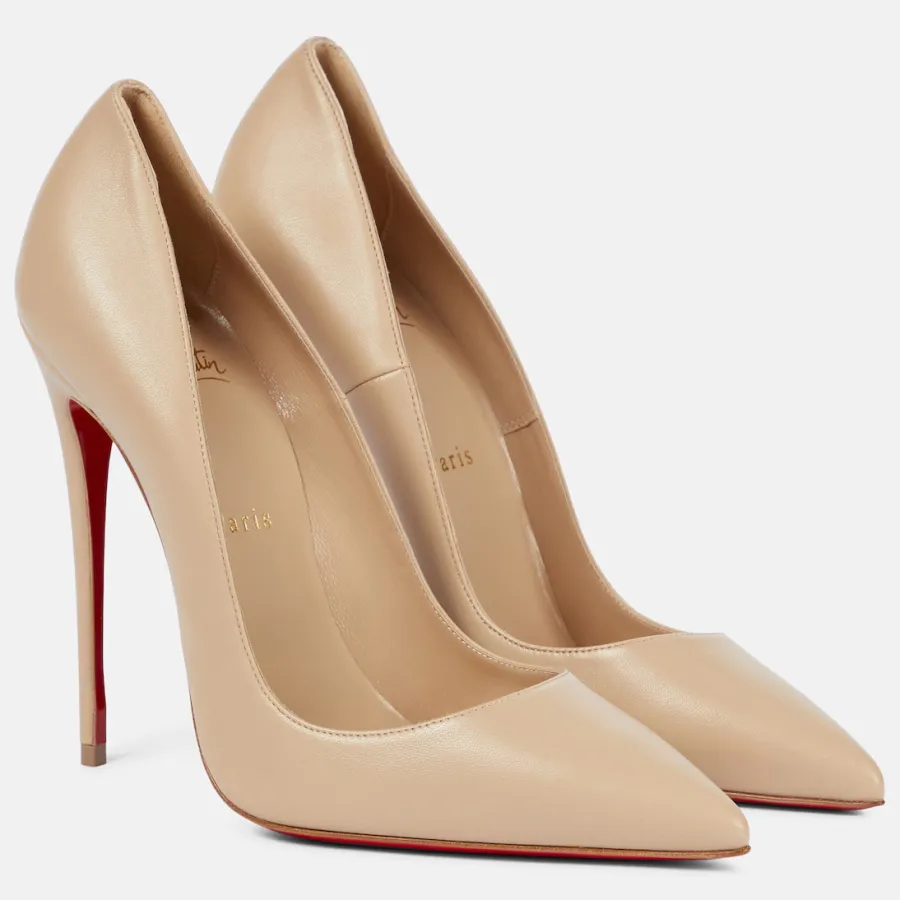Christian Louboutin Nude Stiletto Heels (10cm)