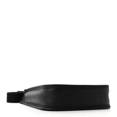 Hermès Evelyne TPM Black Taurillon Clemence Leather Silver Hardware