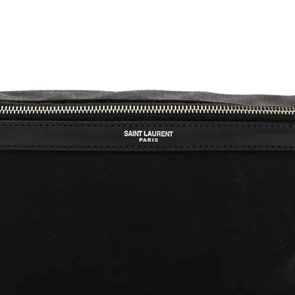 Saint Laurent Small Belt Bag Black Classic Canvas - Image 8