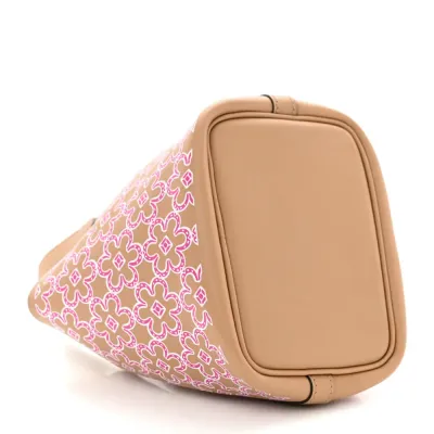 Hermès Micro Lucky Daisy Picotin Lock Chai/Rose/White Swift Leather Palladium Silver Hardware