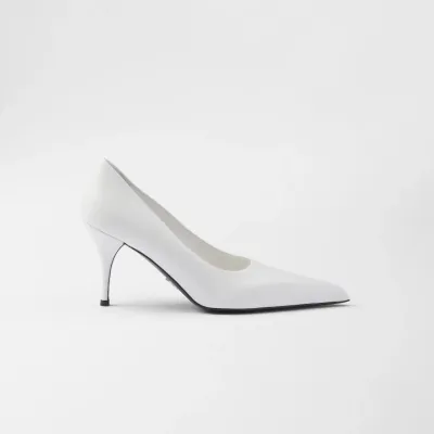 PRADA leather White High Heels Shoes