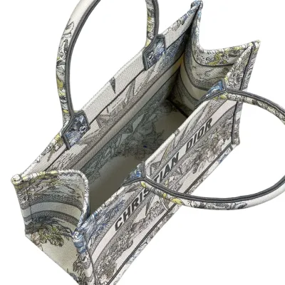 Dior Medium Rêve d'Infini Embroidered Canvas Book Tote Multicolor