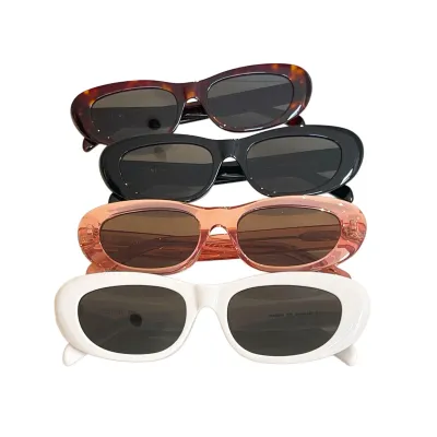 Celine Oval glasses black/red/leopard/white color Size 54口18-145