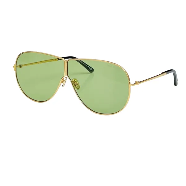 Tom Ford Pilot glasses purple/lime green/yellow/black gold/black silver/brown silver color Size 71口3-135 - Image 3