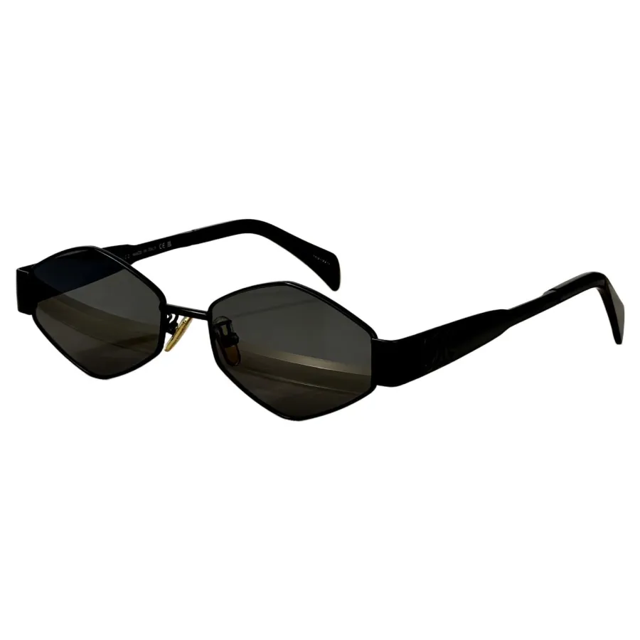 Celine glasses gun black/rose gold/brown/green/black gold/black color Size 58口16-145