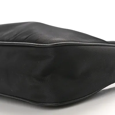 Prada Mini Re-Edition 2005 Bag Black Tessuto Nylon & Saffiano Leather Silver Hardware