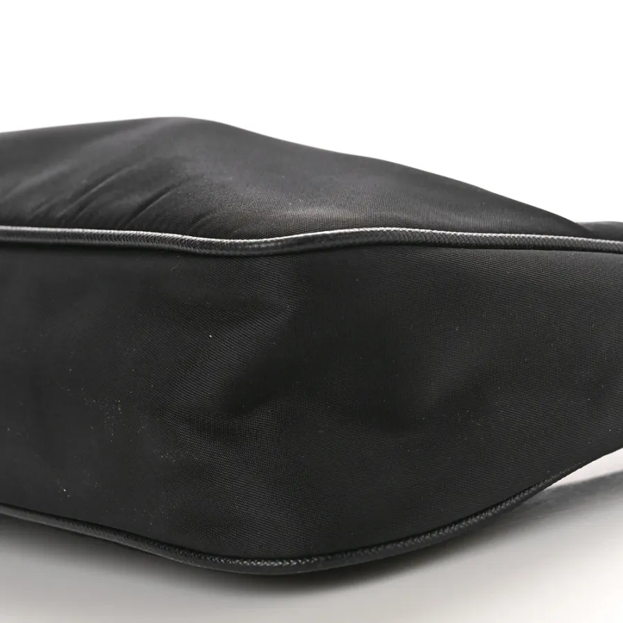 Prada Mini Re-Edition 2005 Bag Black Tessuto Nylon & Saffiano Leather Silver Hardware