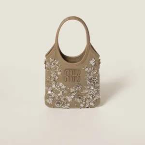 Miu Miu IVY Beaded embroidery Shoulder Bags
