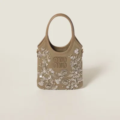 Miu Miu IVY Beaded embroidery Shoulder Bags