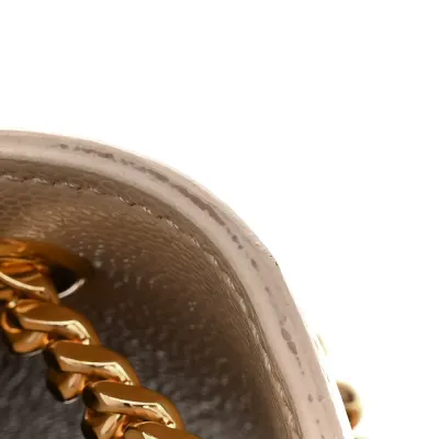 Saint Laurent Small Kate Satchel Nude Powder Monogram Grain De Poudre Leather Silver Hardware