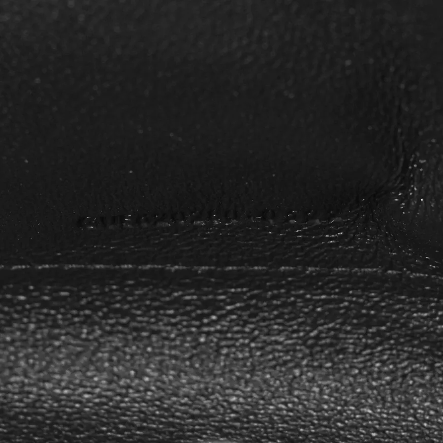 Saint Laurent Small Chain Wallet Dark Beige Triquilt Monogram Grain De Poudre Mixed Matelasse Leather Gold Hardware