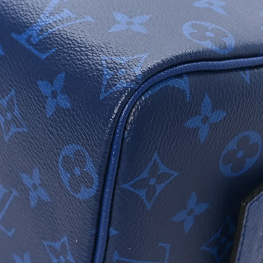 Louis Vuitton Dopp Kit Toilet Pouch PM Cobalt Taigarama Leather