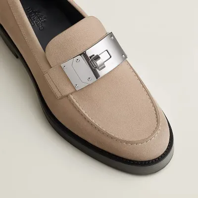 HERMES Hot Beige color Loafers