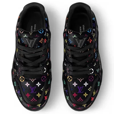 Louis Vuitton Black LV patterned sneakers