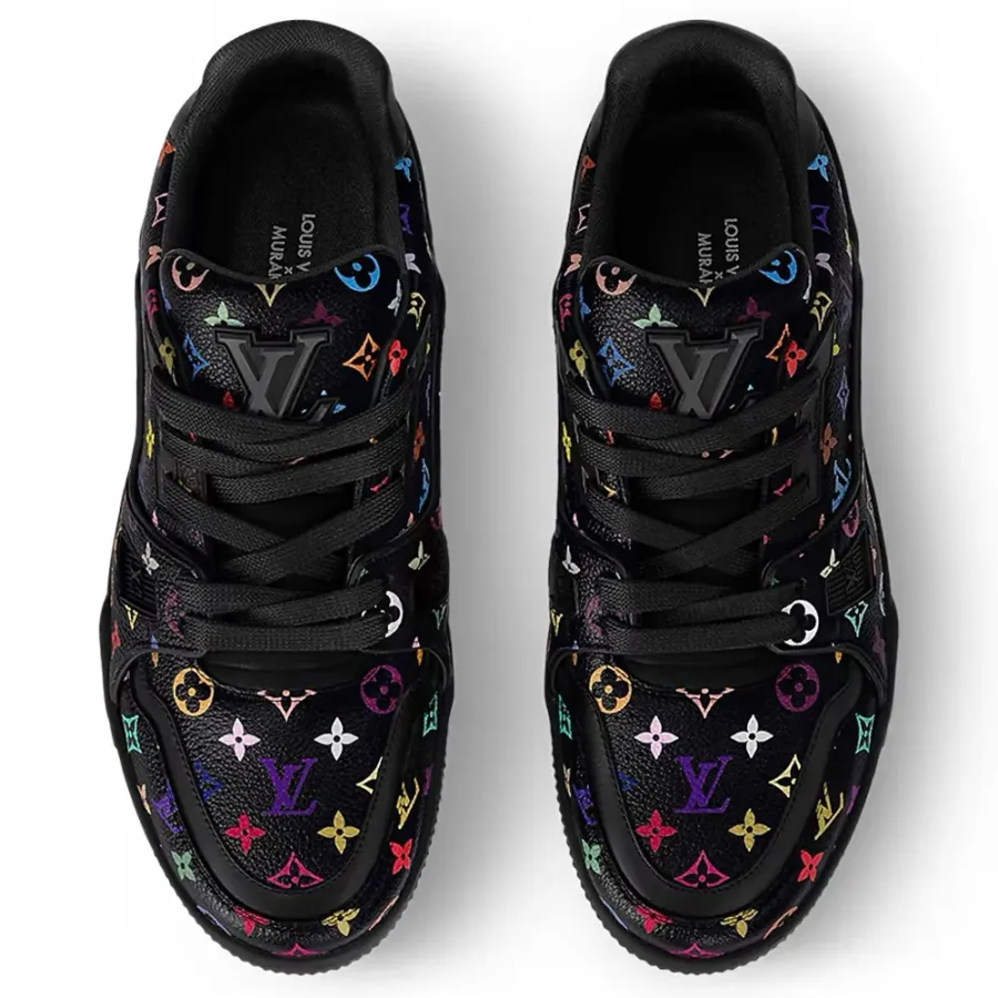 Louis Vuitton Black LV patterned sneakers