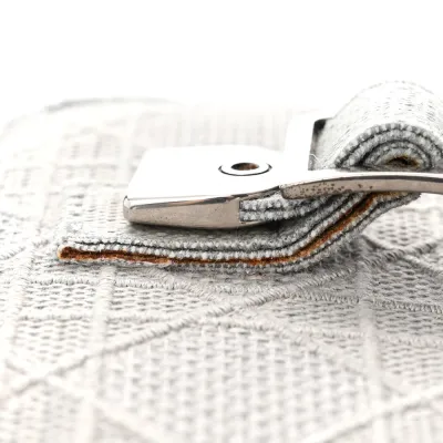 Dior Small DiorTravel Vanity Case Grey Cannage Embroidered Canvas Silver Hardware
