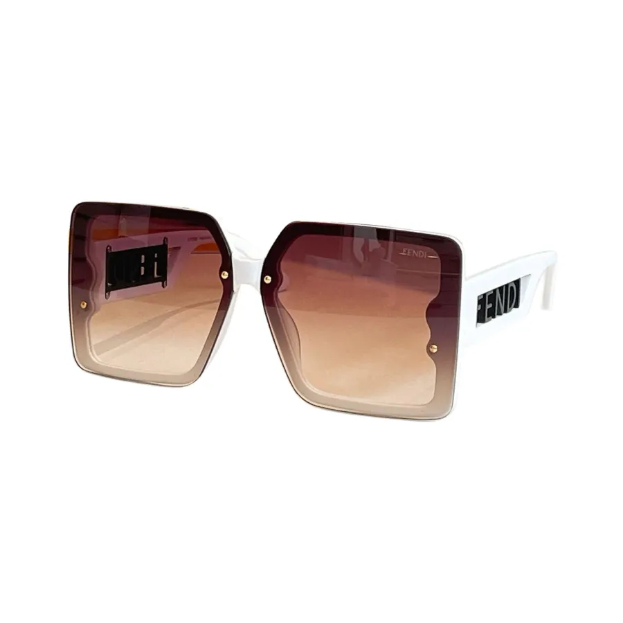 Fendi square frame glasses black/brown/white/pink/green/leopard color Size 55口19-145