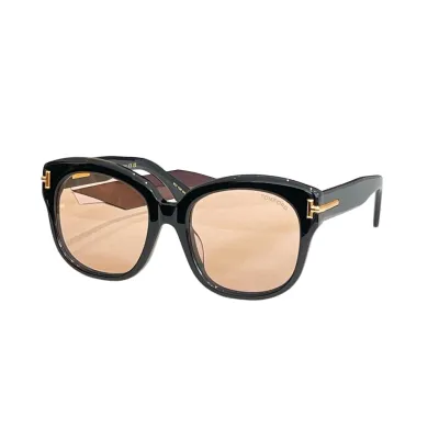 Tom Ford Butterfly glasses black gold/eggplant/apricot/black white/brown leopard/leopard apricot color Size 55口20-140