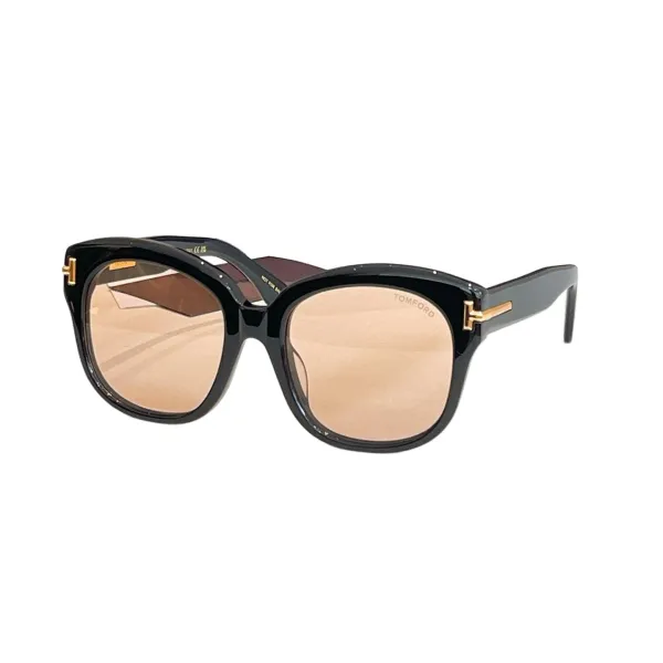Tom Ford Butterfly glasses black gold/eggplant/apricot/black white/brown leopard/leopard apricot color Size 55口20-140 - Image 4