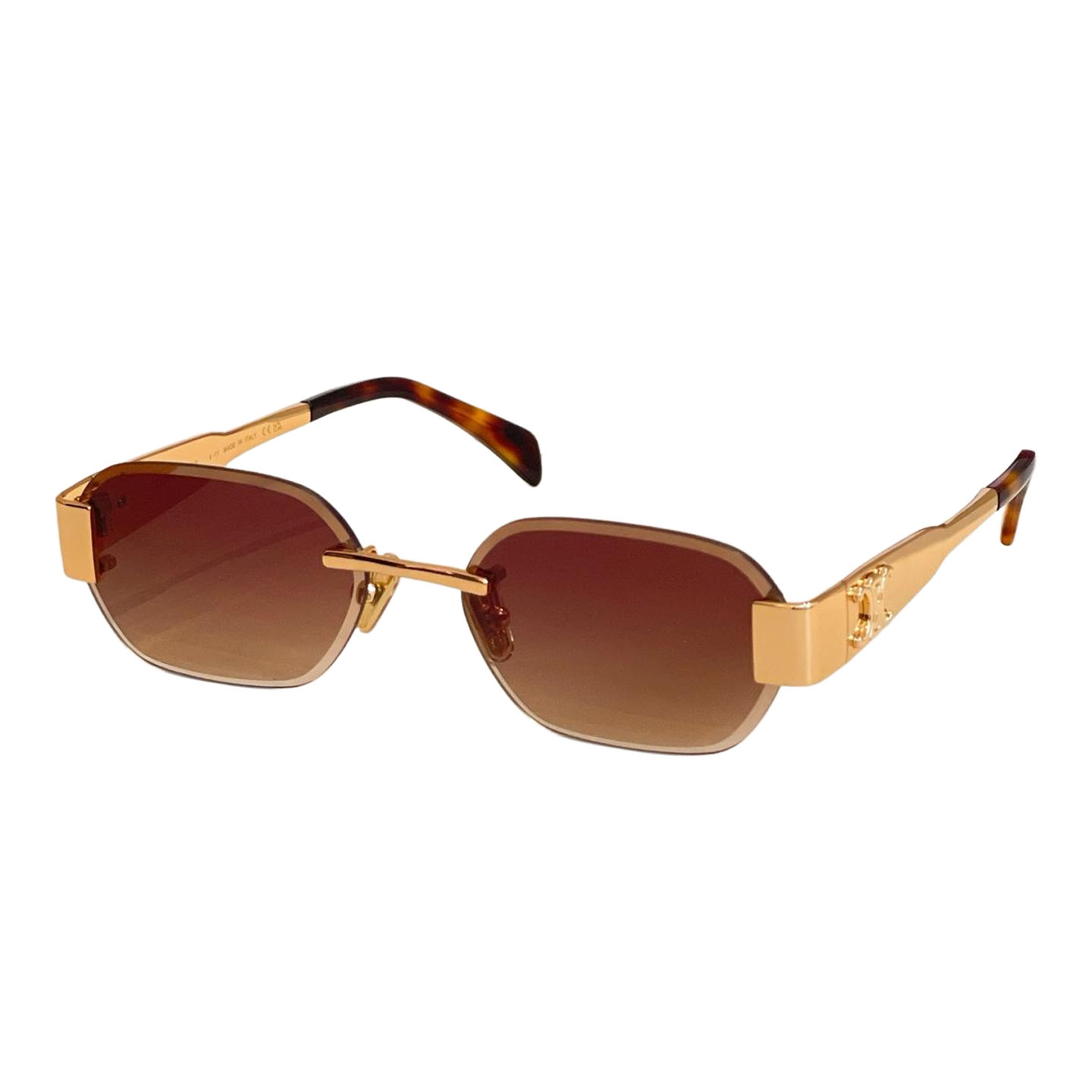 Óculos Oval Celine marrom leopardo/cinza dourado/preto dourado/verde dourado/rosa dourado/prata preto Tamanho 57口17-142