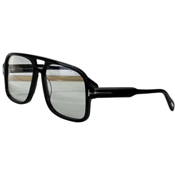 Tom Ford Pilot glasses transparent black/blue black/black/yellow black/black sepia/grey blue/leopard brown/citron leopard color Size 60口18-140