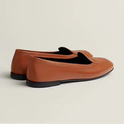HERMES Julia Brown Loafers