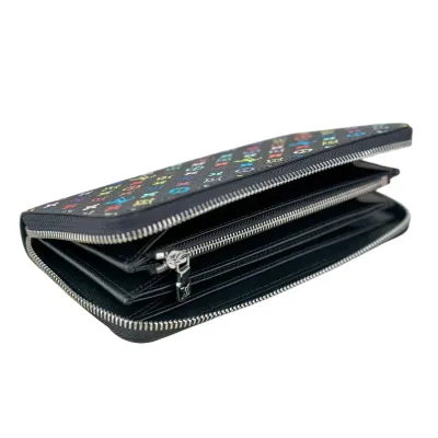 Louis Vuitton x Murakami Takashi Zippy Wallet Multicolor White/Black With Gold/Silver Hardware