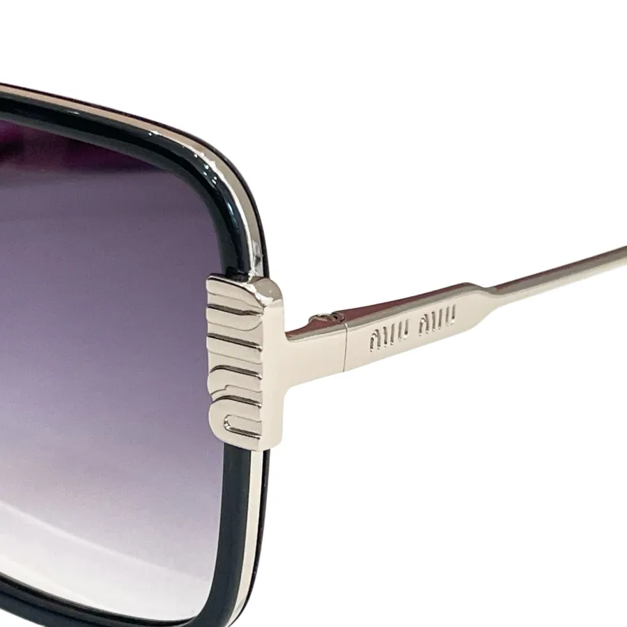 Miu Miu square frame glasses purple silver/purple gold/leopard/teal/pink/white color Size 56口21-145