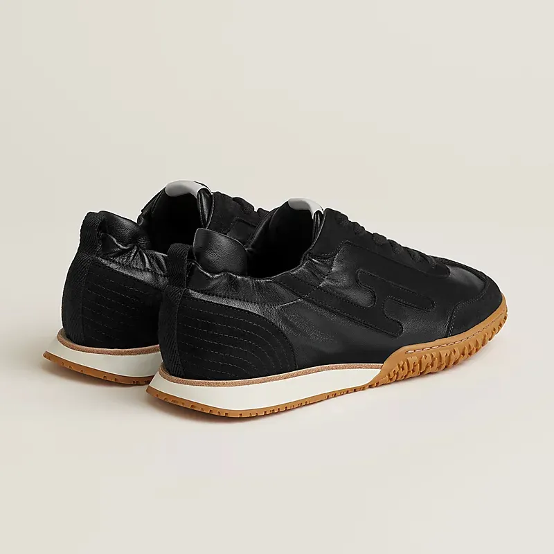 HERMES Jet Sneakers Black Sports Shoes