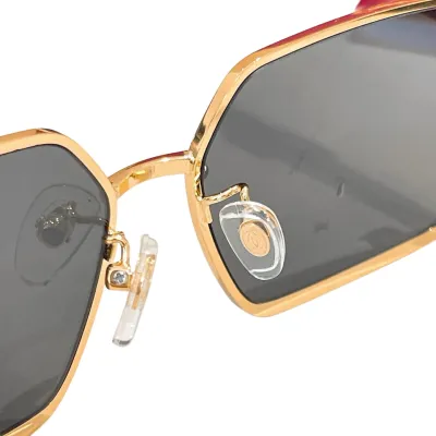 Cartier square frame glasses black gold/black silver/black/green/brown color Size 58口15-145