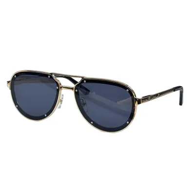 Cartier Pilot glasses black silver/black gold/blue/brown color Size 55-17-145
