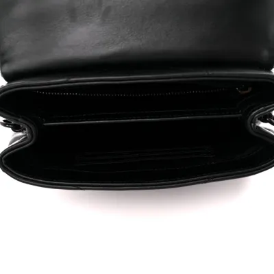 Saint Laurent Mini Loulou Crossbody Bag Black Y-Quilted Monochrome Monogram Calfskin Leather Incognito Hardware