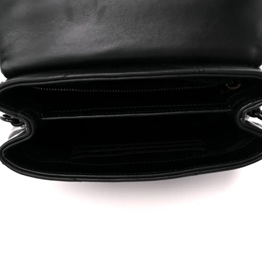 Saint Laurent Mini Loulou Crossbody Bag Black Y-Quilted Monochrome Monogram Calfskin Leather Incognito Hardware