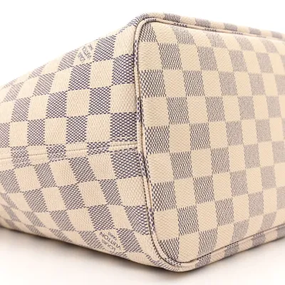 Louis Vuitton Neo Neverfull MM Damier Azur Canvas Beige Interior