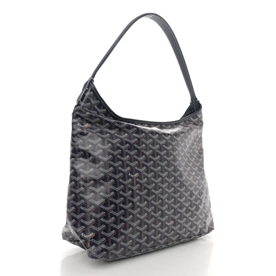 Goyard Boheme Hobo PM Navy Blue Goyardine Canvas