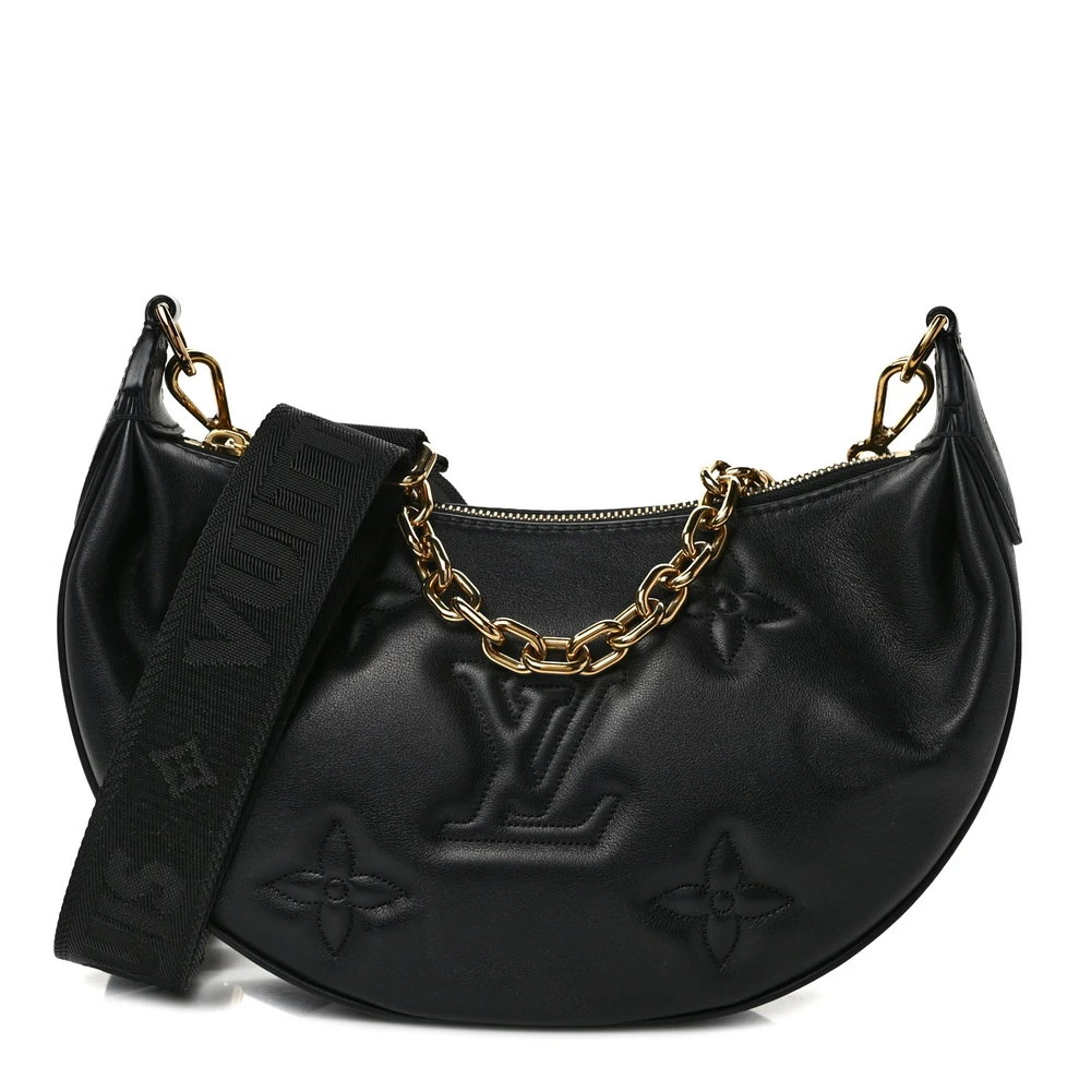Louis Vuitton Bubblegram Over The Moon PM em Couro Bezerro Preto com Acabamento em Ouro