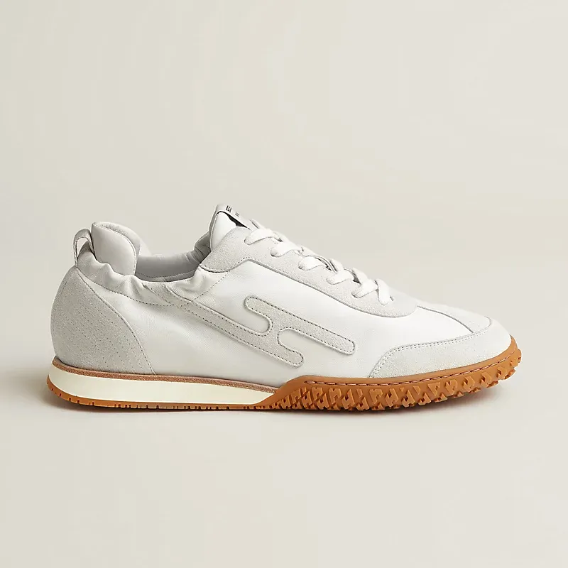 HERMES Jet Sneakers White Sports Shoes