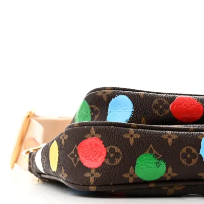 Louis Vuitton Multi Pochette Accessories PM LV x YK Monogram Canvas Gold Hardware
